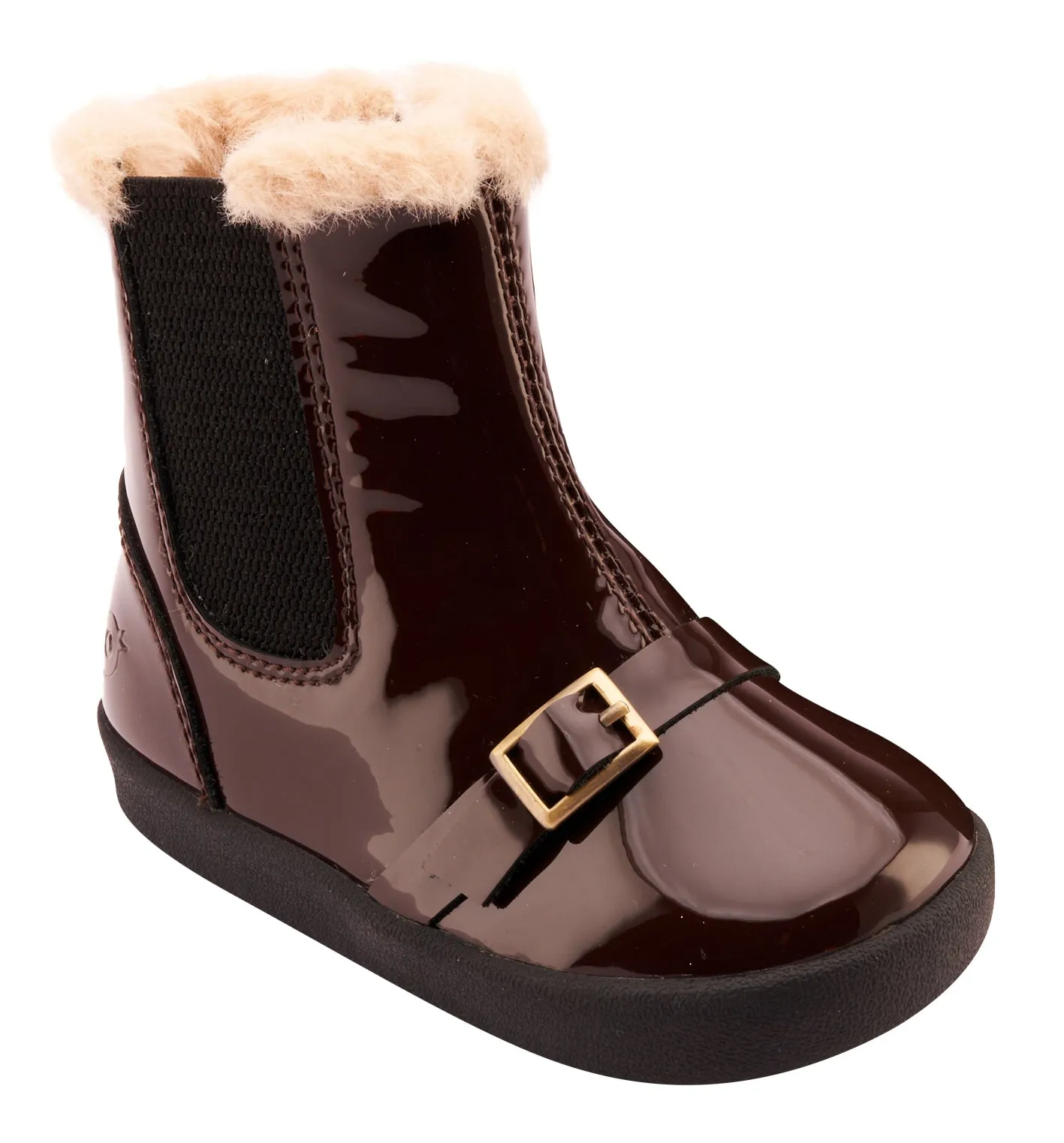 Curry Casual Shoes Old Soles Girl's 378 Buckle My Boot Casual Shoes - Brown Patent