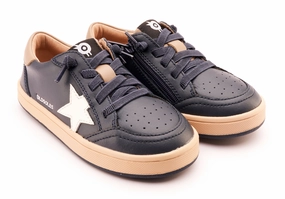 Best Casual Dress Walking Shoes Old Soles Boy's and Girl's 1006 Platinum Runner Casual Shoes - Navy / Snow / Taupe / Natural Navy Sole