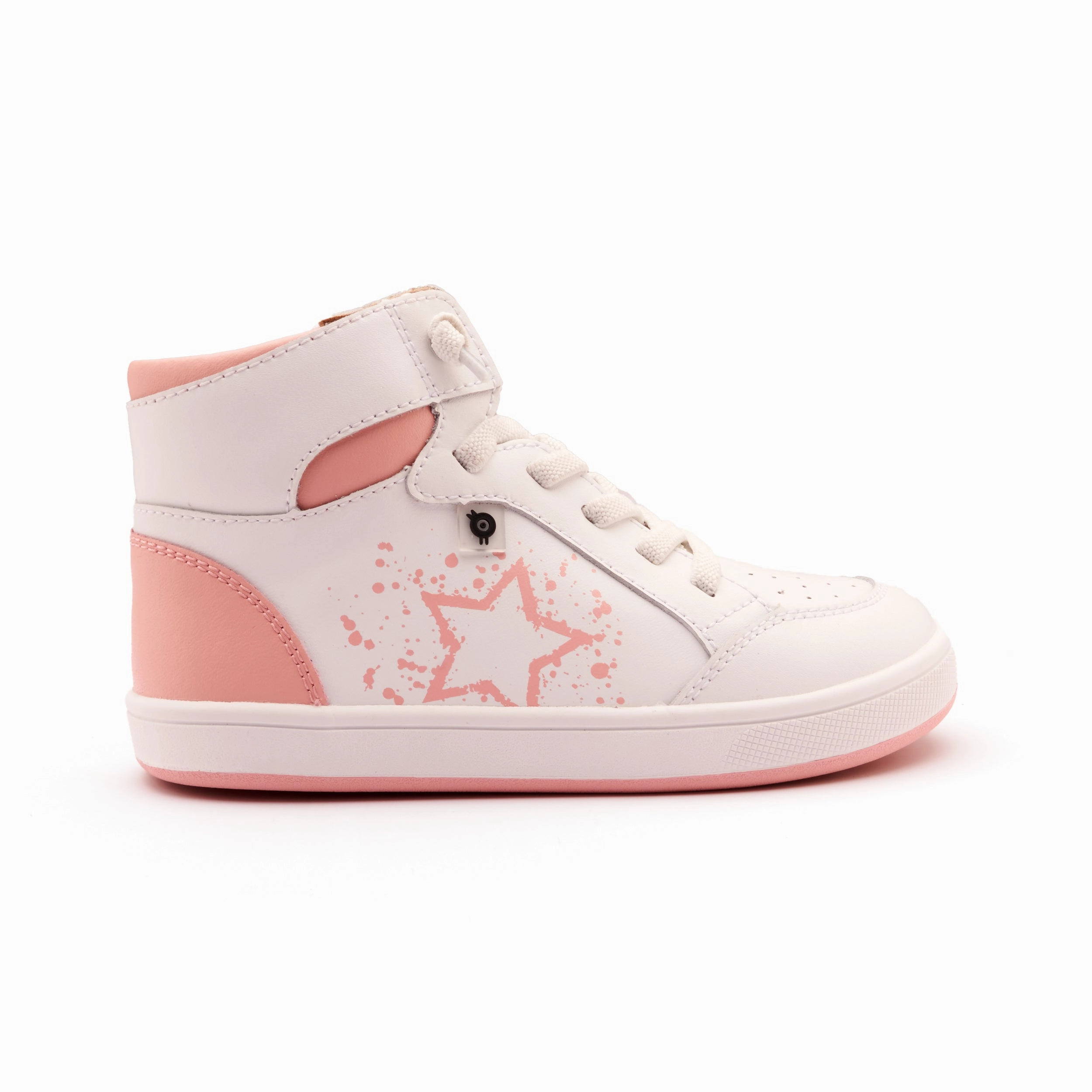 Old Soles Girl's High Splash Casual Shoes - Snow / Cipria / White Cipria Flat Square Toe Shoes