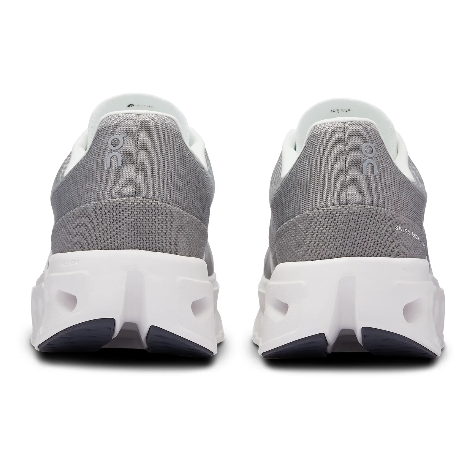 On Running Cloudeclipse Running Shoe (Men) - Alloy/White Flyknit Racer Running Shoes