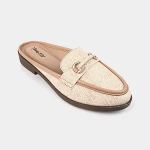 Suede Venetian Loafers Teens Girls Loafers OS-14-BEIGE