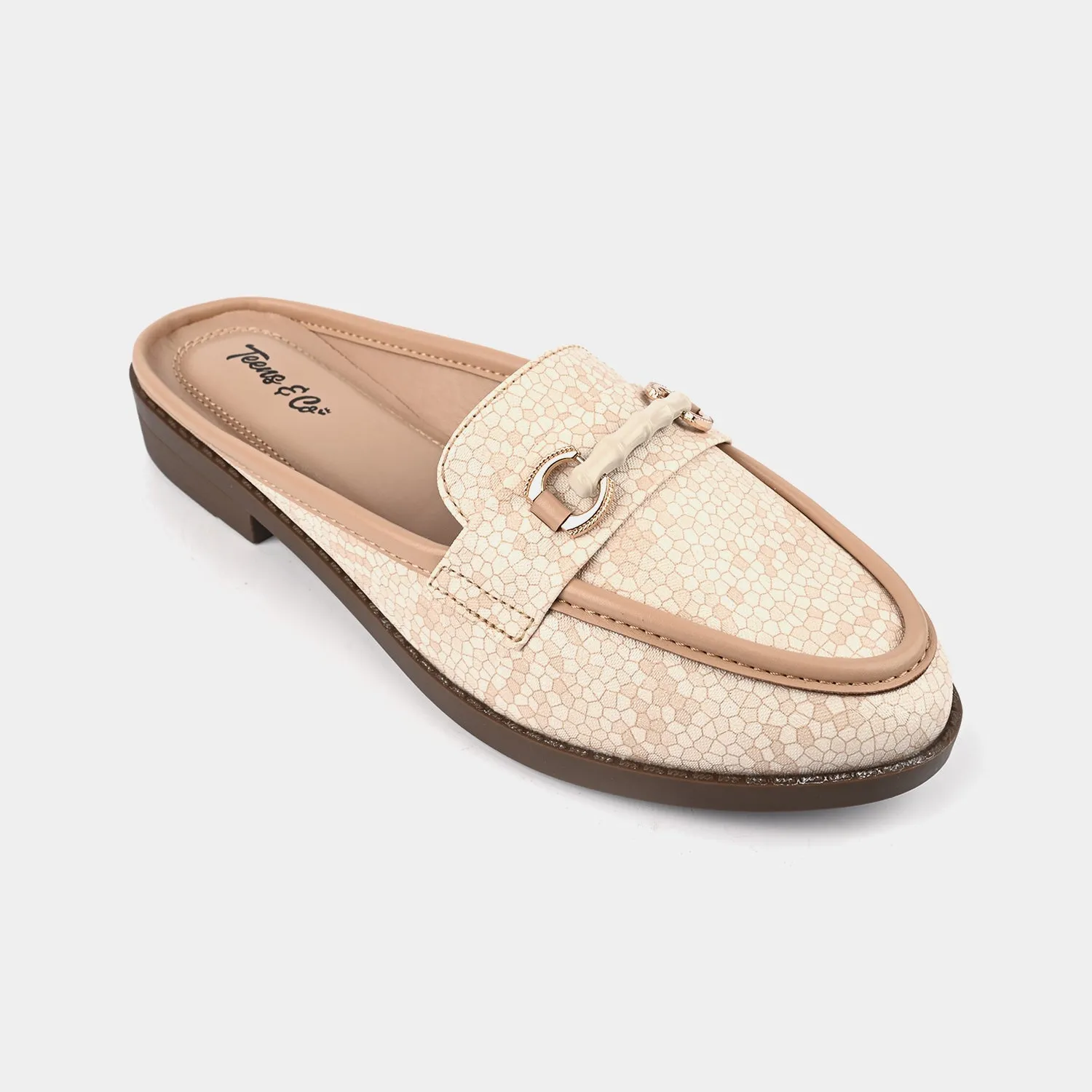 Teens Girls Loafers OS-14-BEIGE Japanese Loafers