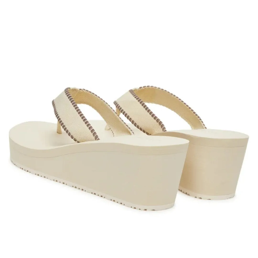 Kourtney Kardashian Flip Flops Tommy Hilfiger Flip-Flops Toe separator FW0FW08738-OFFWHT