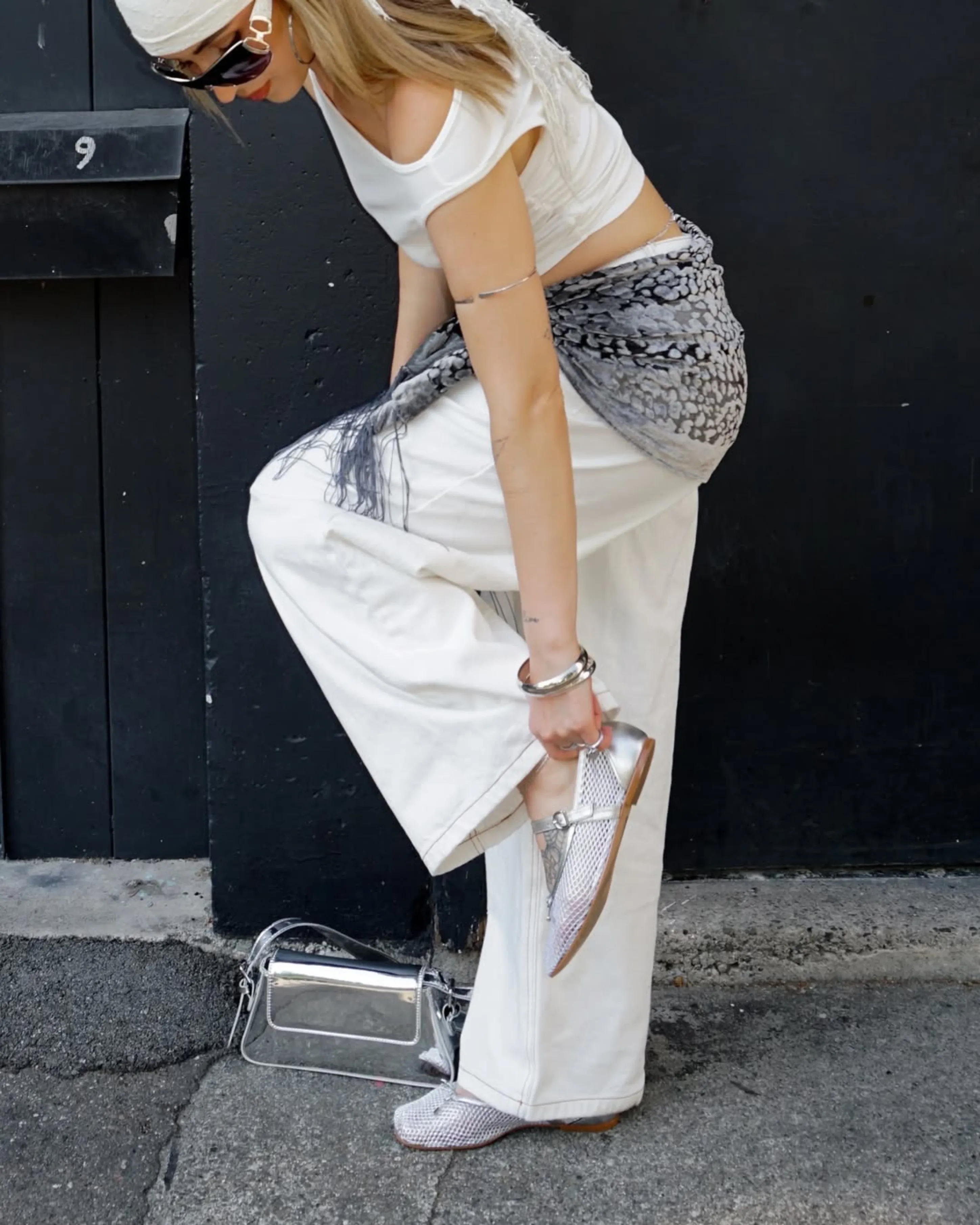 Starflower Silver Leather Good Shoes For Gym