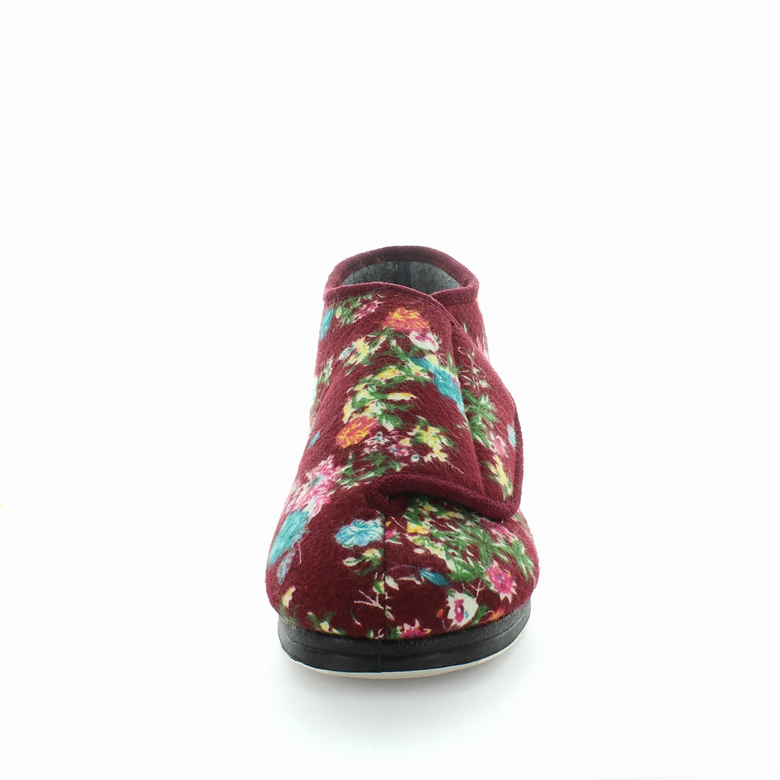 Ballerina Slippers Clipart Panda Efran Women's Bootie Slippers - Burgundy Floral