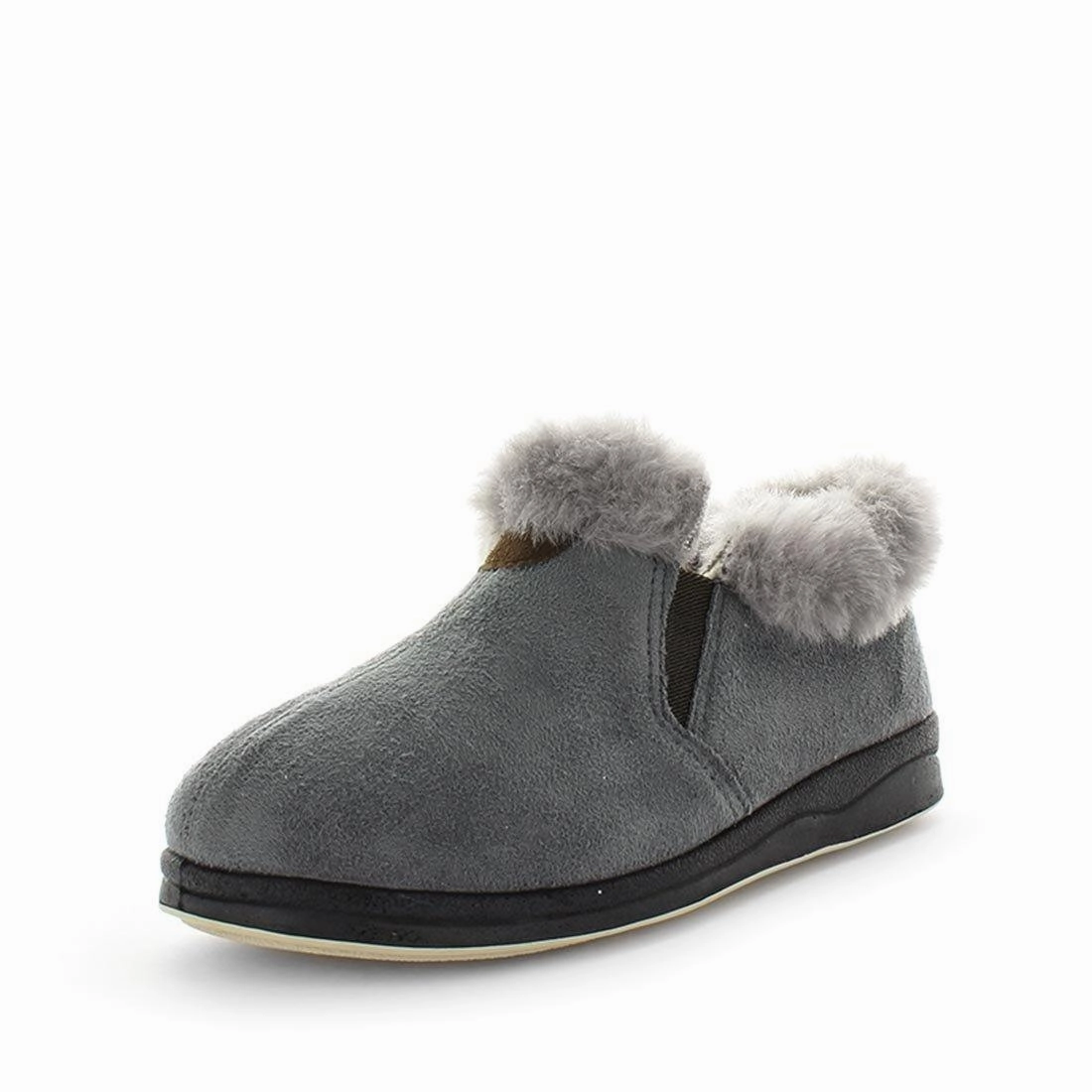Glitter Slides Shoes Panda Elivia Women's Bootie Slippers - Grey