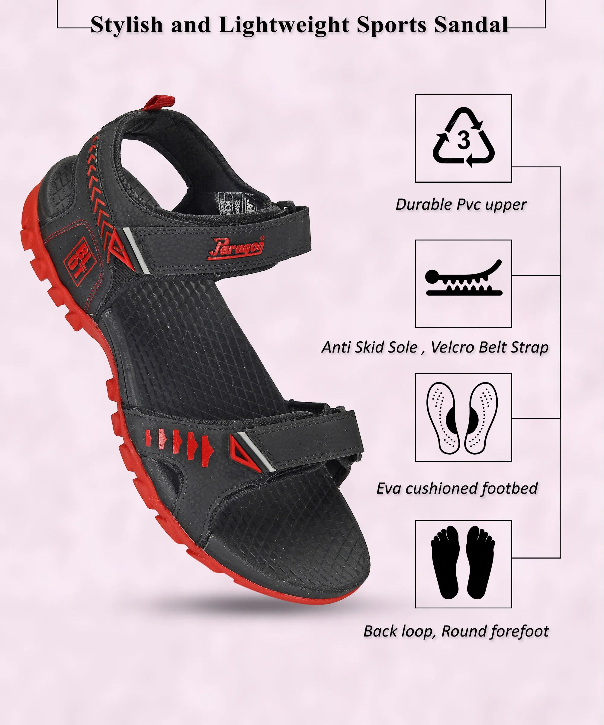 Most Comfortable Sandals For Problem Feet Paragon Blot K1424G Men Stylish Sandals | Comfortable Sandals for Daily Outdoor Use | Casual Formal Sandals with Cushioned Soles