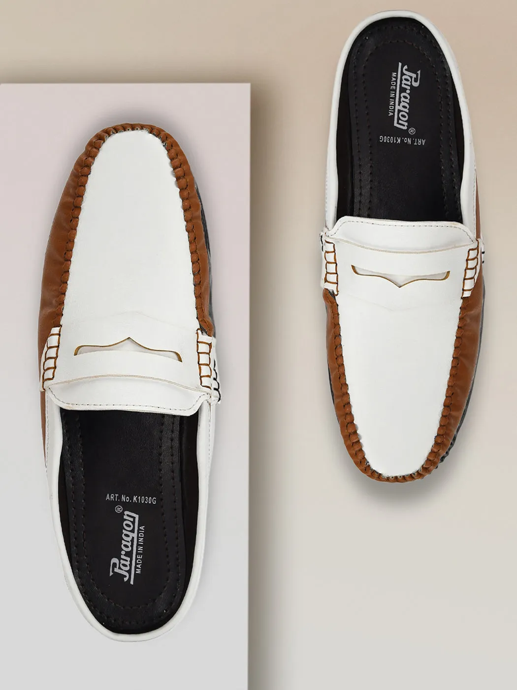 Casual Paragon K1030G Men Mules with Sturdy & Fashionable Construction and Comfortable Sole for All-Day Comfort