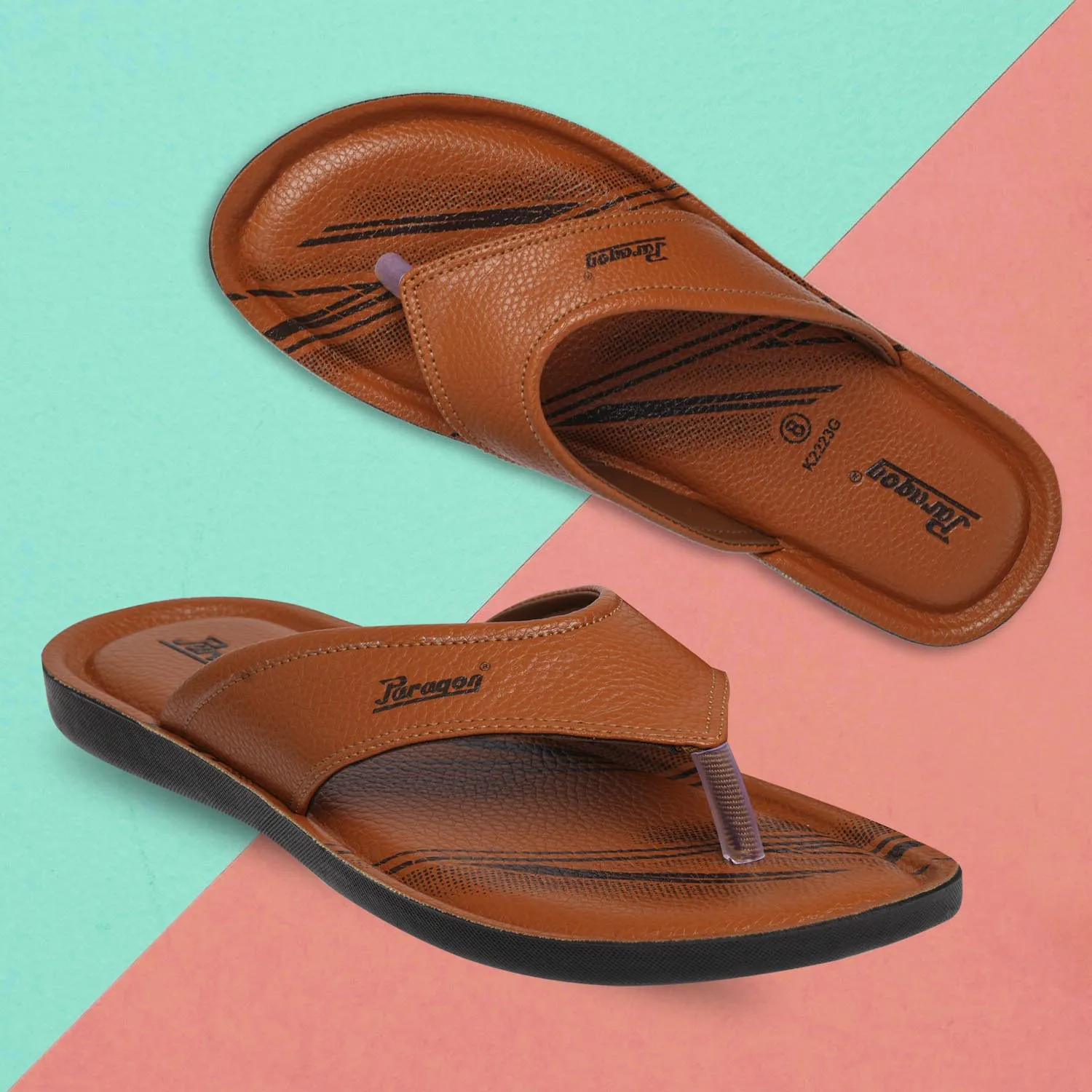 Paragon PUK2223G Men Stylish Sandals | Comfortable Sandals for Daily Outdoor Use | Casual Formal Sandals with Cushioned Soles Orthopedic Dress Sandals