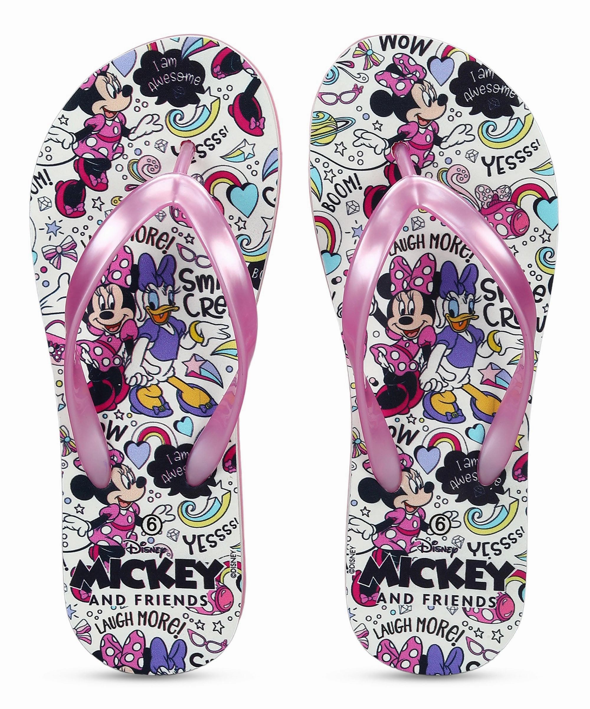 Paragon DK3743L Women's Pink Sliders with Cushioned Sole for Everyday Use Cloudsteppers Flip Flops