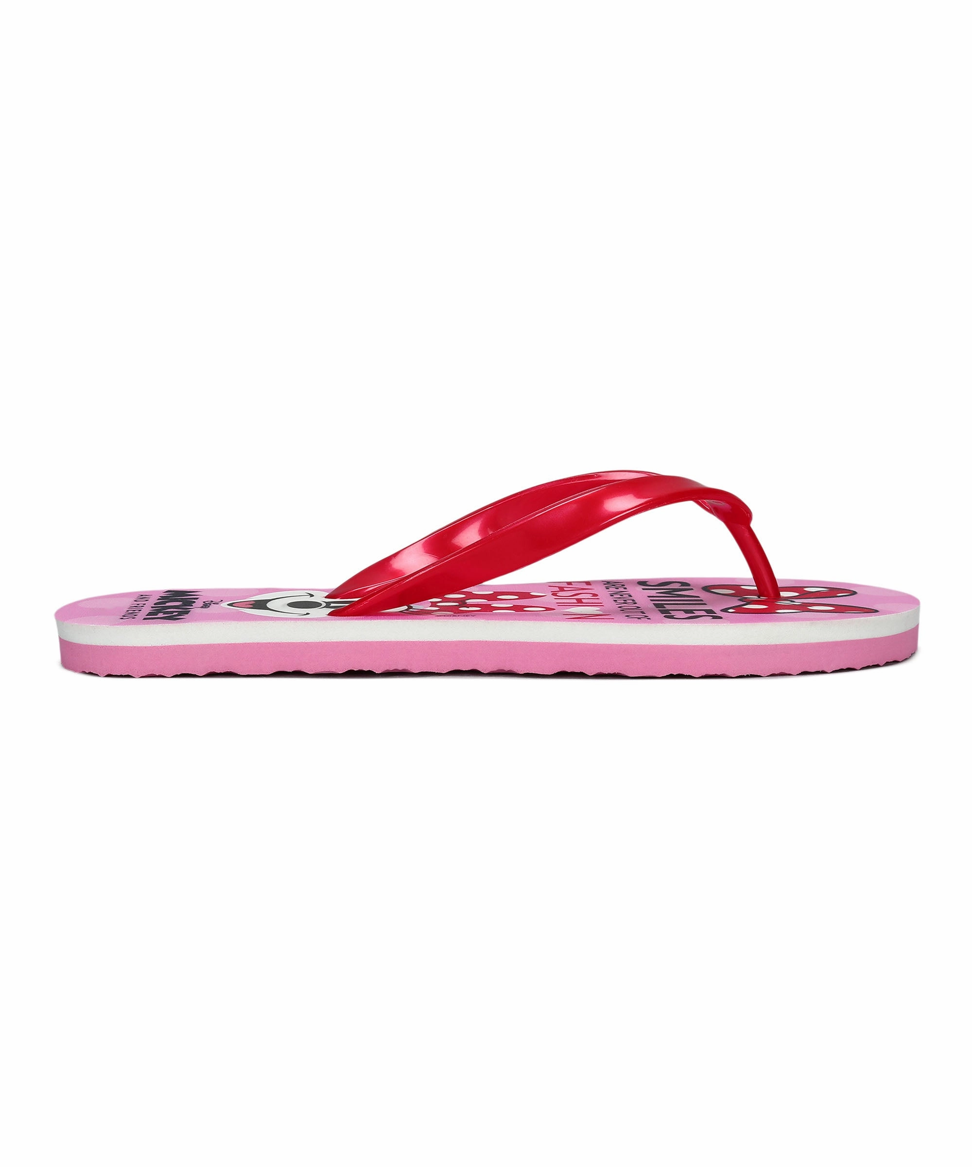 Paragon DK3743L Women's Red Sliders with Cushioned Sole for Everyday Use Plant Based Flip Flops