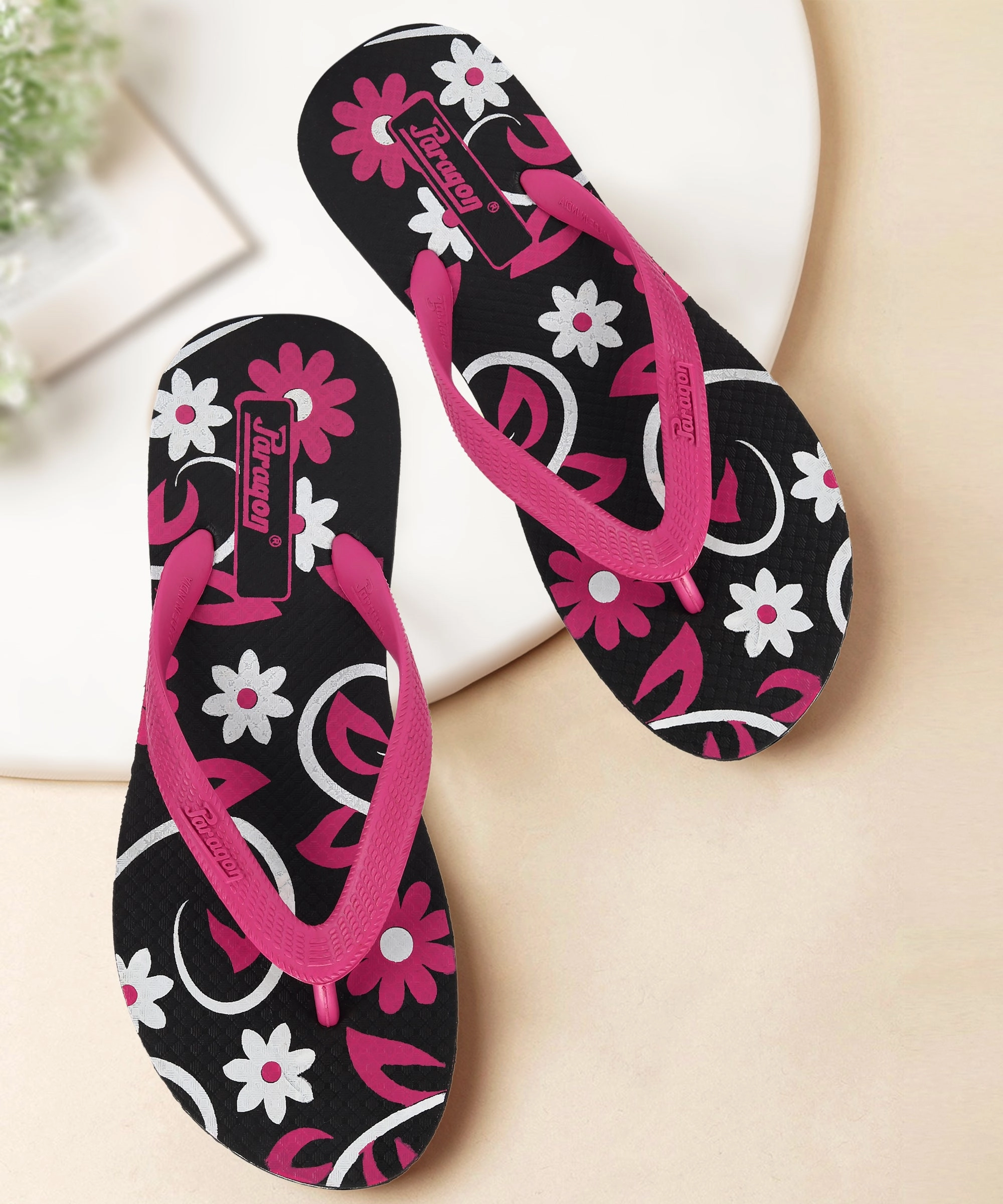 Paragon HWK3737L Women Stylish Lightweight Flipflops | Comfortable soles | Casual & Trendy Slippers | Indoor & Outdoor Flip.or.flop