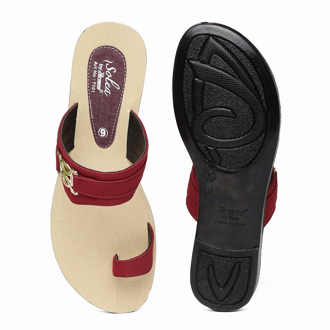 Paragon  PU7101L Women Sandals | Casual & Formal Sandals | Stylish, Comfortable & Durable | For Daily & Occasion Wear Beach Roots Flip Flops