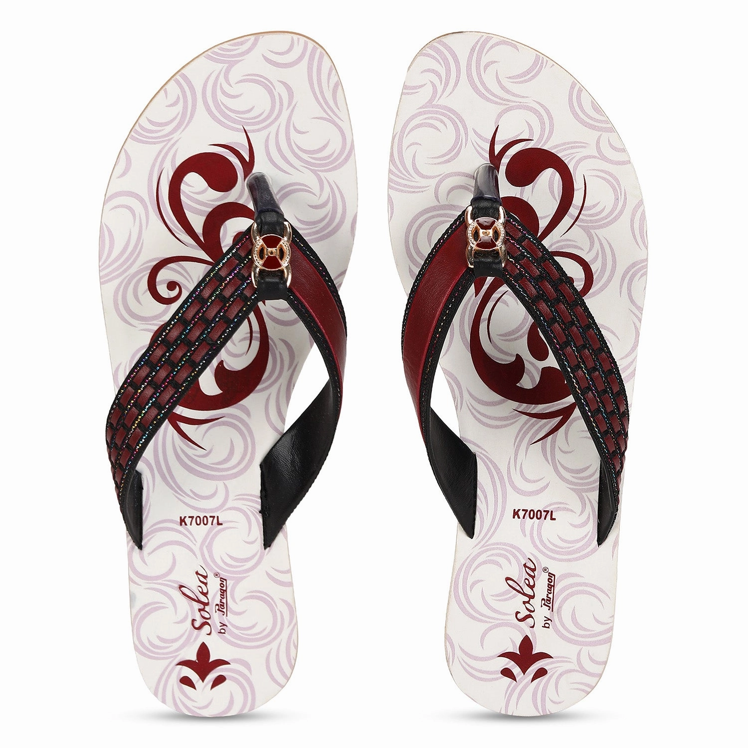 Paragon  PUK7007L Women Sandals | Casual & Formal Sandals | Stylish, Comfortable & Durable | For Daily & Occasion Wear In Style Flip Flops