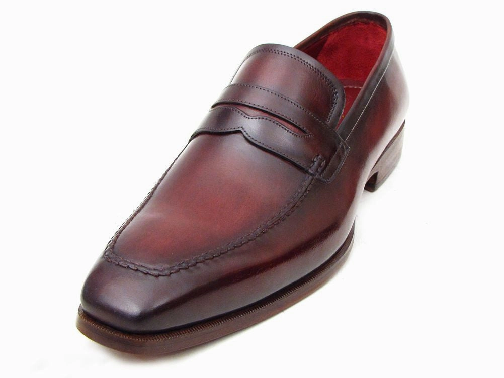 Adrian Carrara Leather Tassel Loafers Paul Parkman Men's Penny Loafer Bordeaux Calfskin
