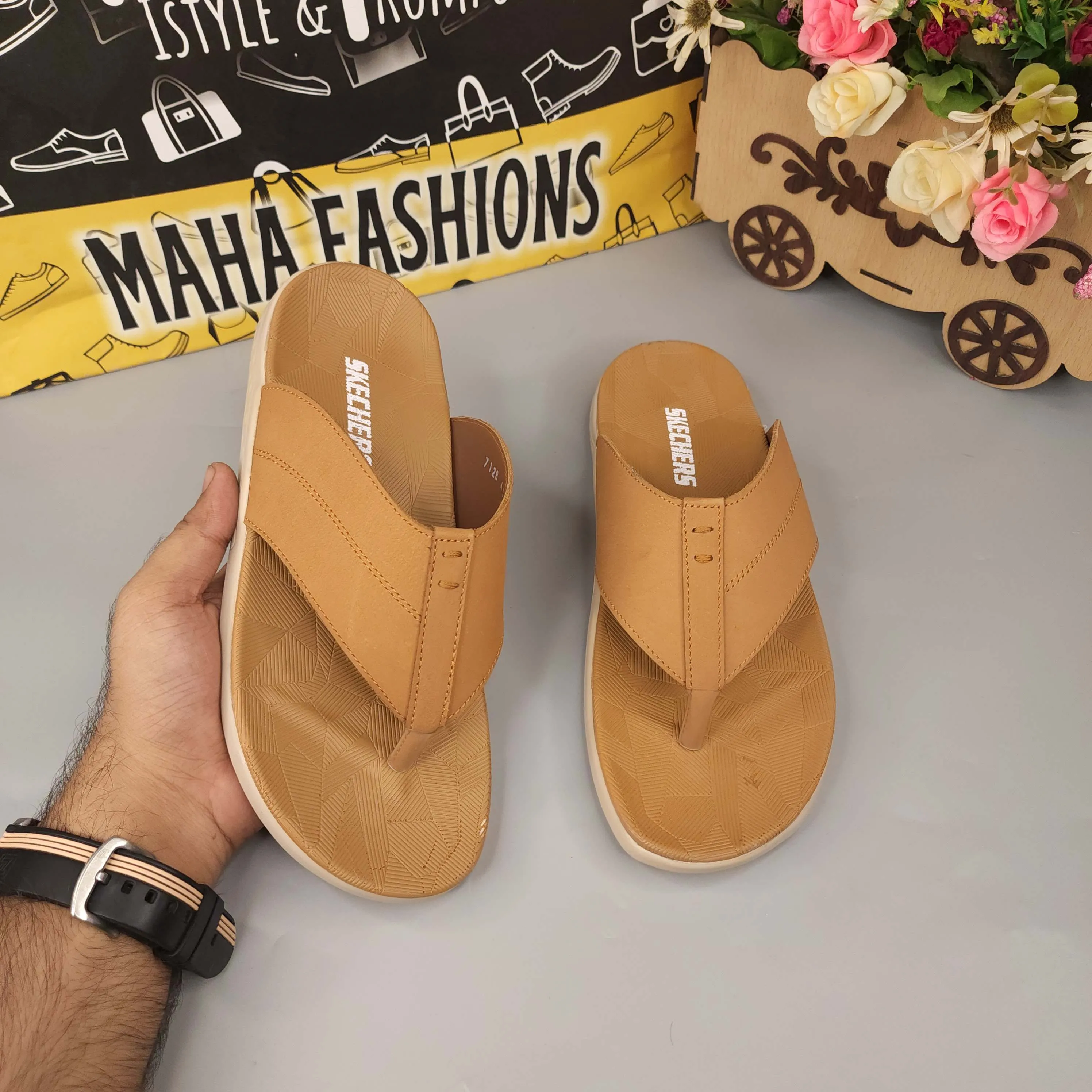 Slides Size 10 Camel Men Slippers