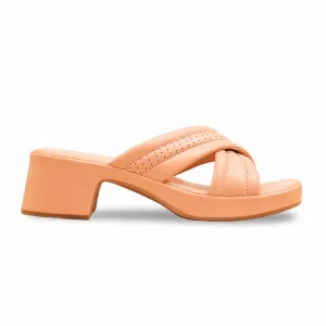 Peach Formal Slipper For Ladies PU0619 Washing Slippers In Washing Machine