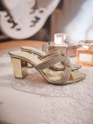 Peach Stylish Heel Slippers for Women Foot Warmer Slippers