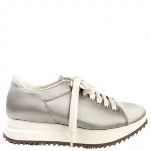 Best Hiking Shoes Wide Flat Feet Pedro Garcia Orinda Satin Sneakers in Pipa