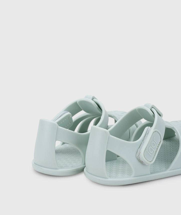 Wooden Sandals Japanese Igor Boy's And Girl's Nemo Solid Sandals - Menta