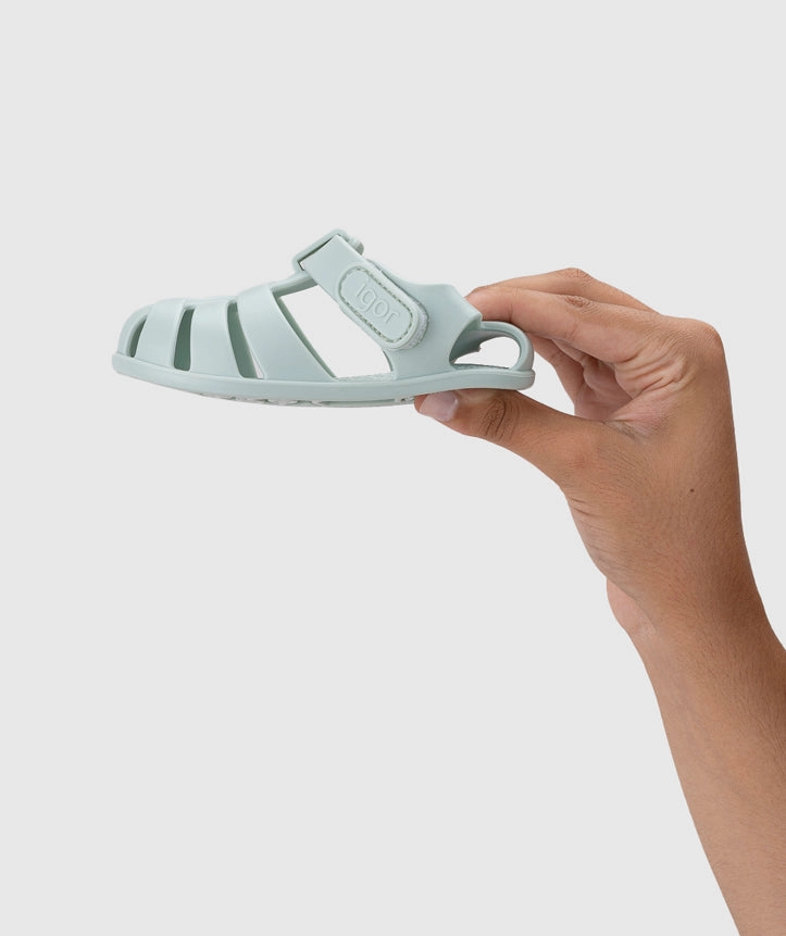 Non Open Toe Sandals Igor Boy's And Girl's Nemo Solid Sandals - Menta