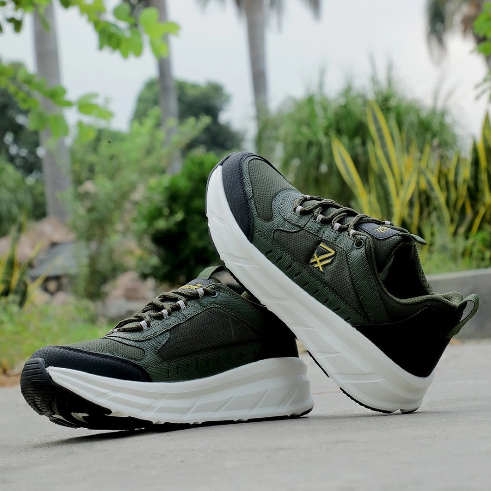 Run 70s 2.0 Lifestyle Tennis Shoes Leap7x Sports Olive Green Running Shoes For Mens MOUNT-E By Liberty