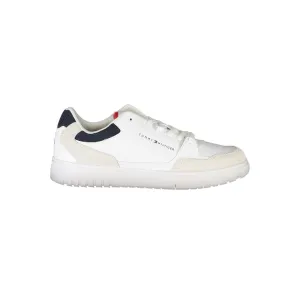 Tommy Hilfiger White Leather Men Sneaker Half Shoe For Mens Casual