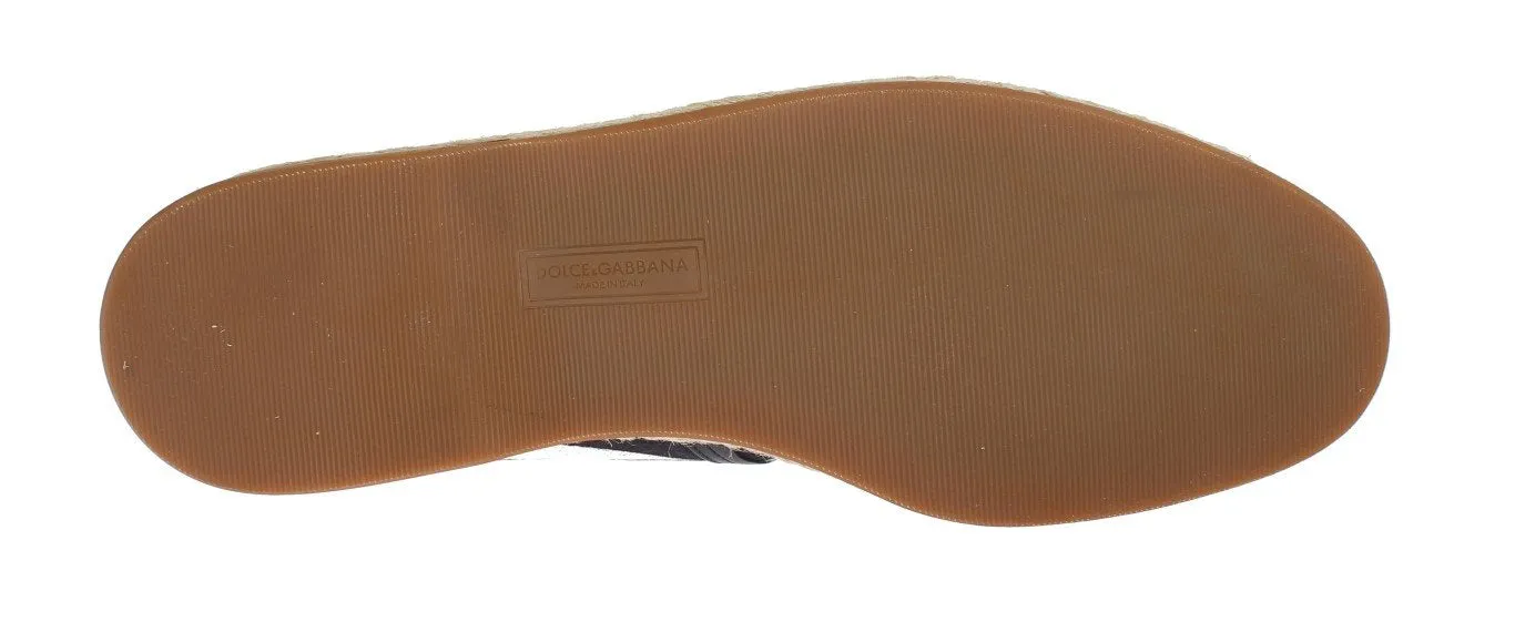 White Black Linen Striped Logo Loafers Chunky Loafers Near Me