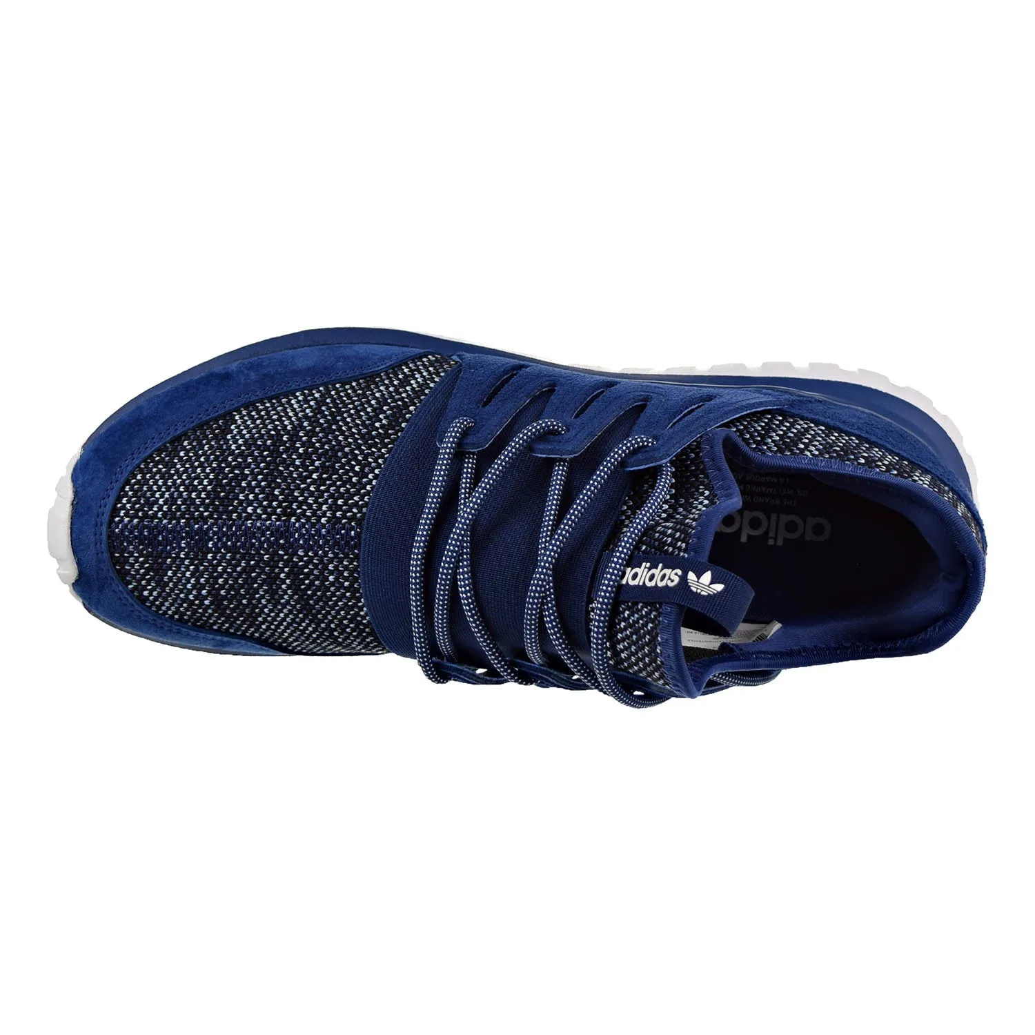 Adidas Tubular Radial Men's Shoes Blue/Blue/Black Large Toe Box Running Shoes