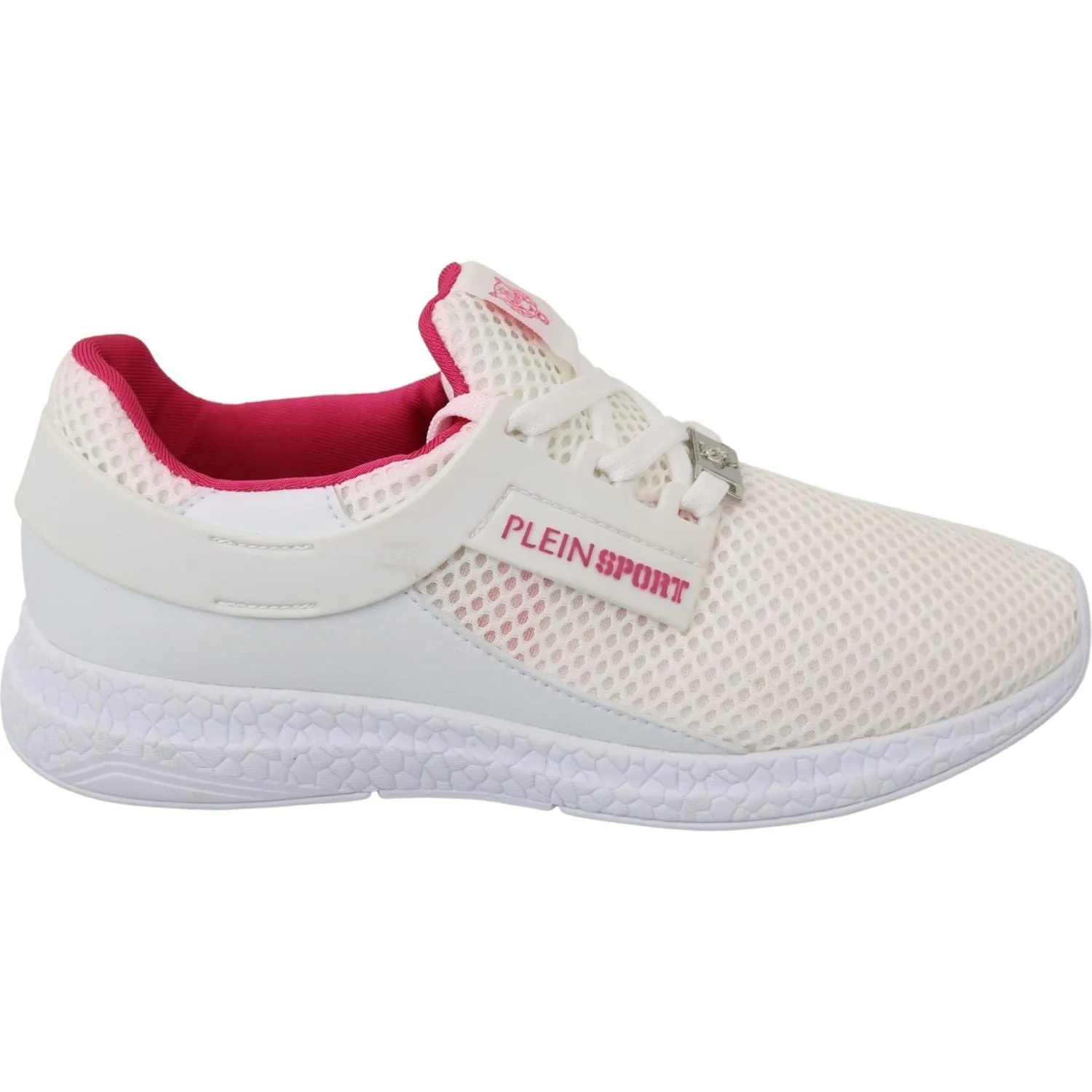 Sneakers Bistro Philipp Plein White Pink Polyester Becky Sneakers Shoes