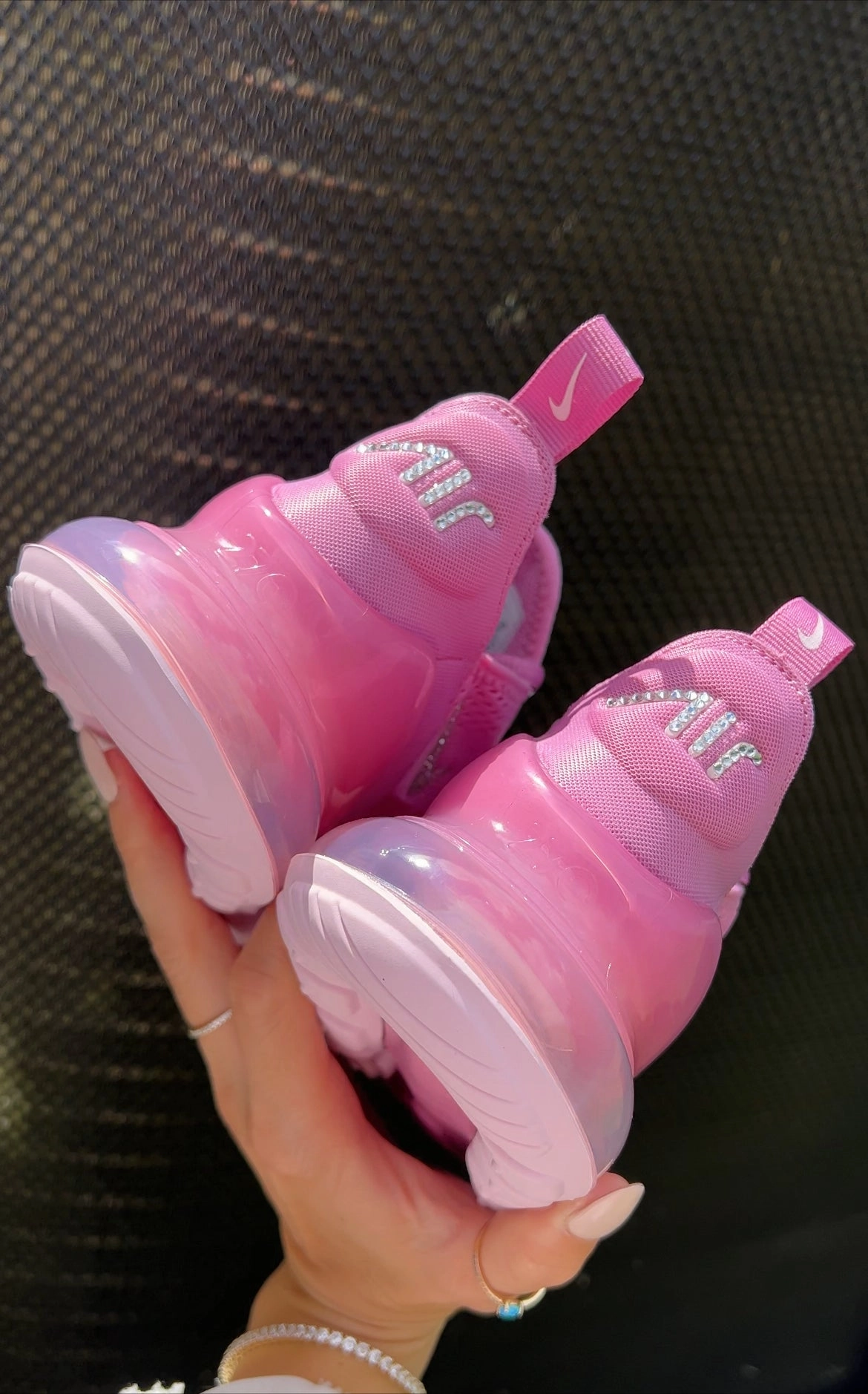 Shoe Carnival Asics Pink Swarovski Nike Womens Girls Air 270