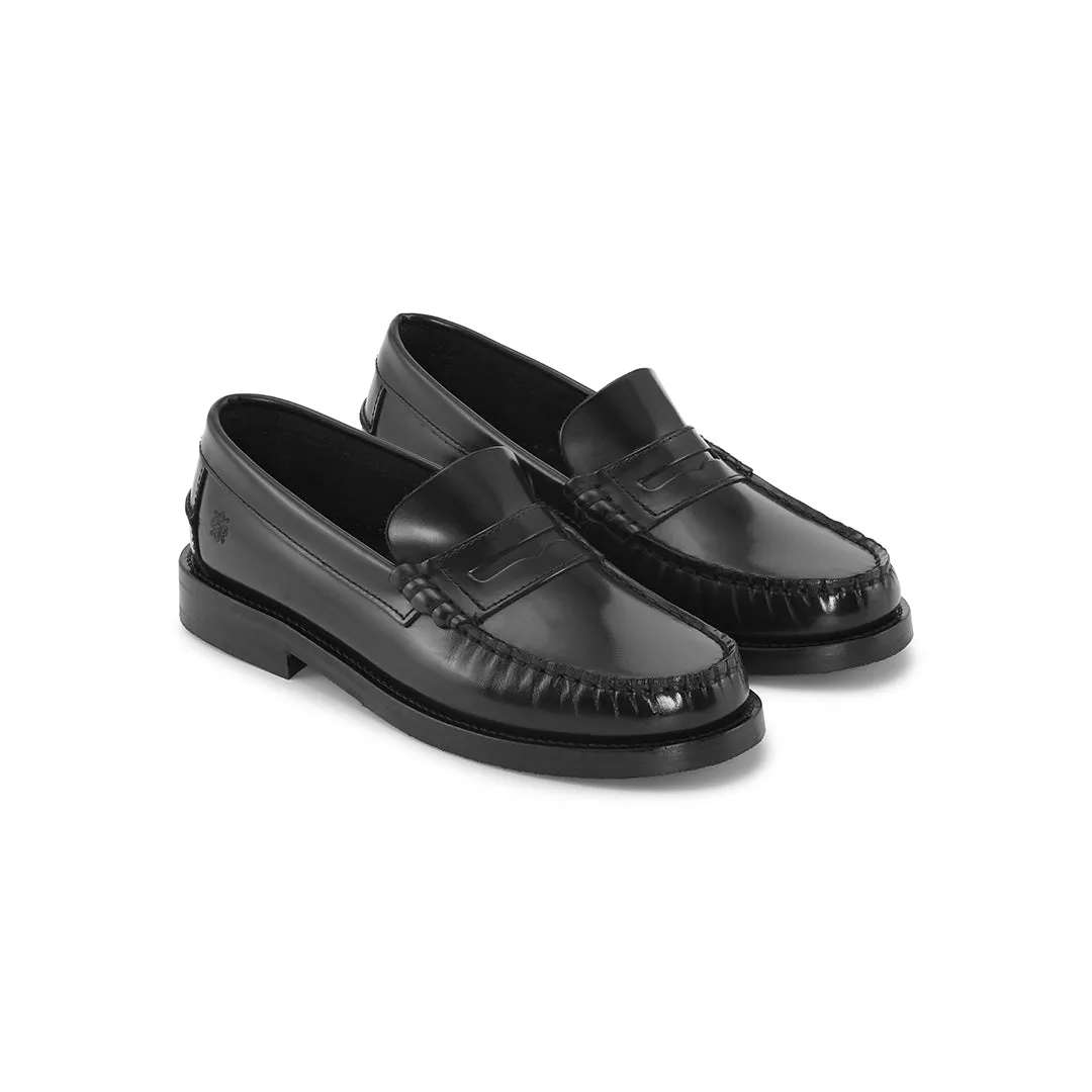 Florsheim Penny Loafers Playboy Norah W Black polido loafers