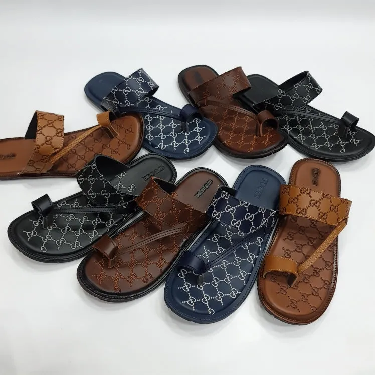 Men Casual Slippers Bare Feet Slippers
