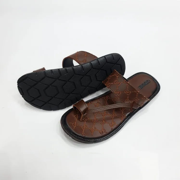 Men Casual Slippers Flat Slide Sandals