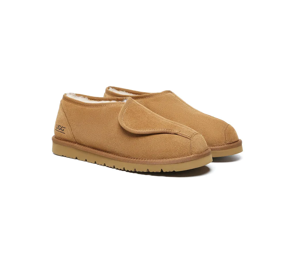 Best Wool Slippers AUSTRALIAN SHEPHERD UGG Slippers Sheepskin Wool Adjustable Tristen