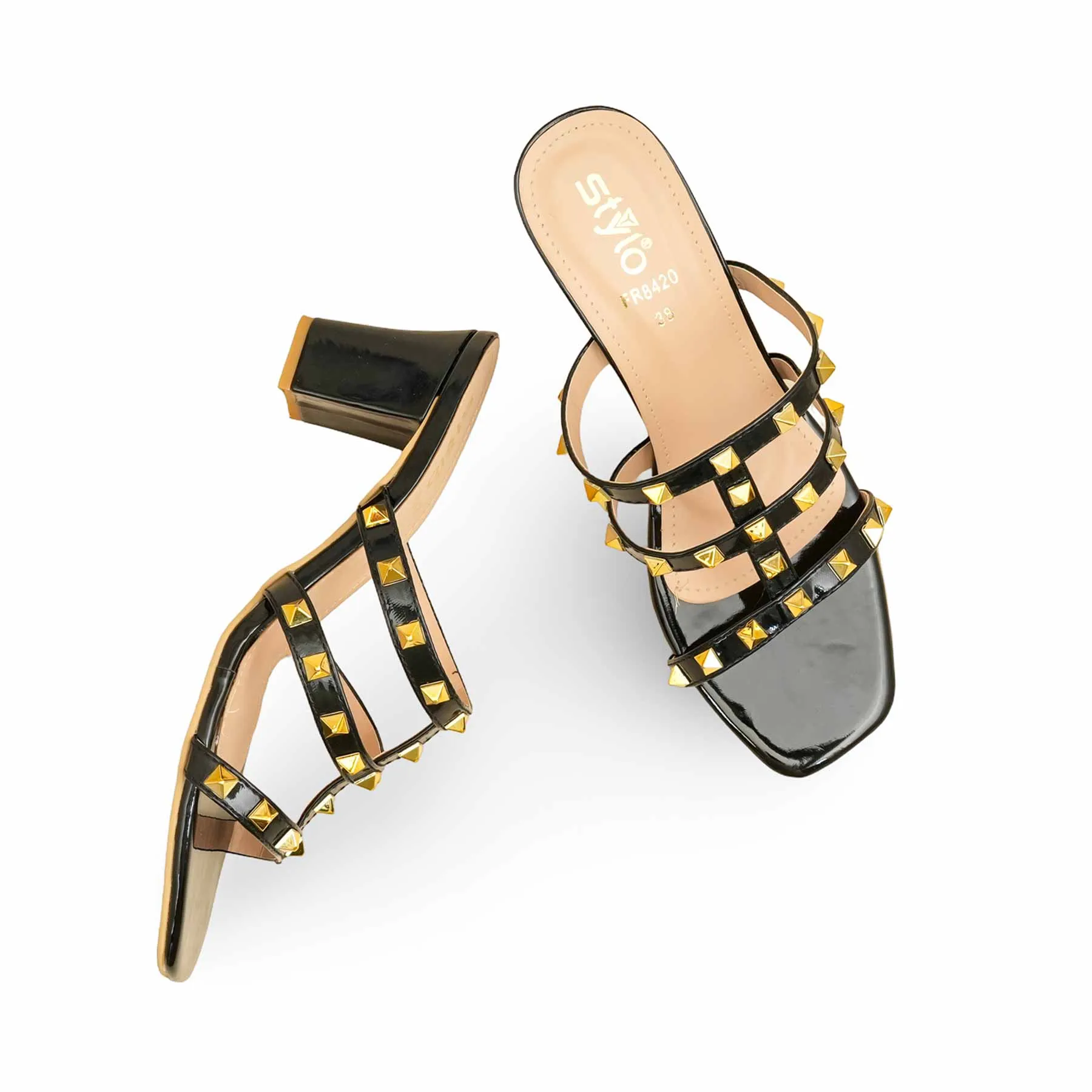 Black Formal Slipper For Women FR8420 Viral Slippers