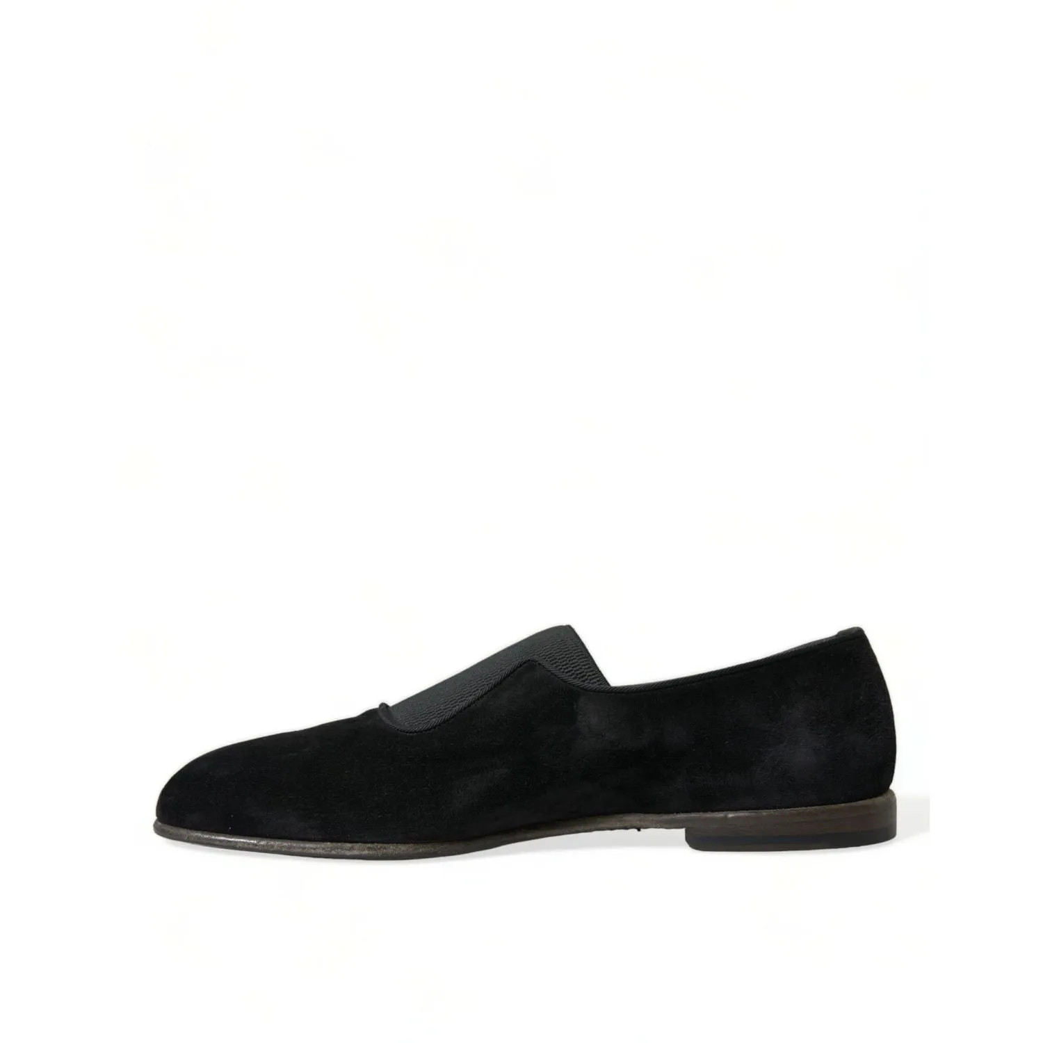 Skolyx Loafers Dolce & Gabbana Black RUNWAY Velour AMALFI Loafers Shoes