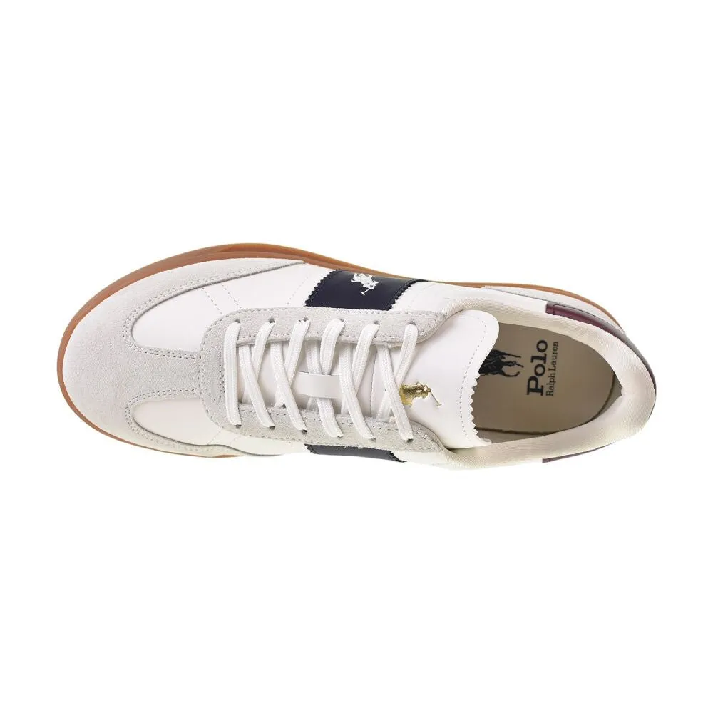 Polo Ralph Lauren Aera Low-Top Men's Shoes Bianco Flat Seam Casual Shoes