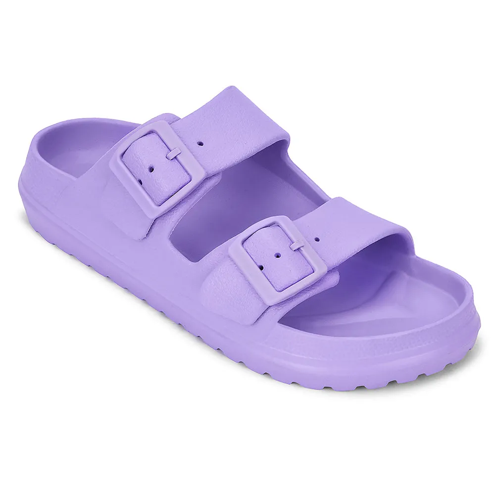 A-HA Purple Casual Flat Sandal For Women EASYPRO By Liberty Shoe Pad For Flat Feet