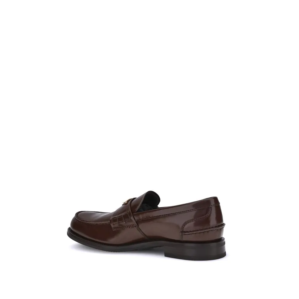Penny Loafers Shorts Prada Brown Calf Leather Bos Taurus Slip-On Loafers