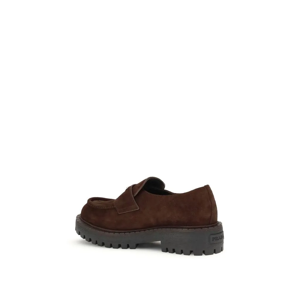Filling Pieces Loafers Prada Brown Calf Leather Bos Taurus Slip-On Loafers