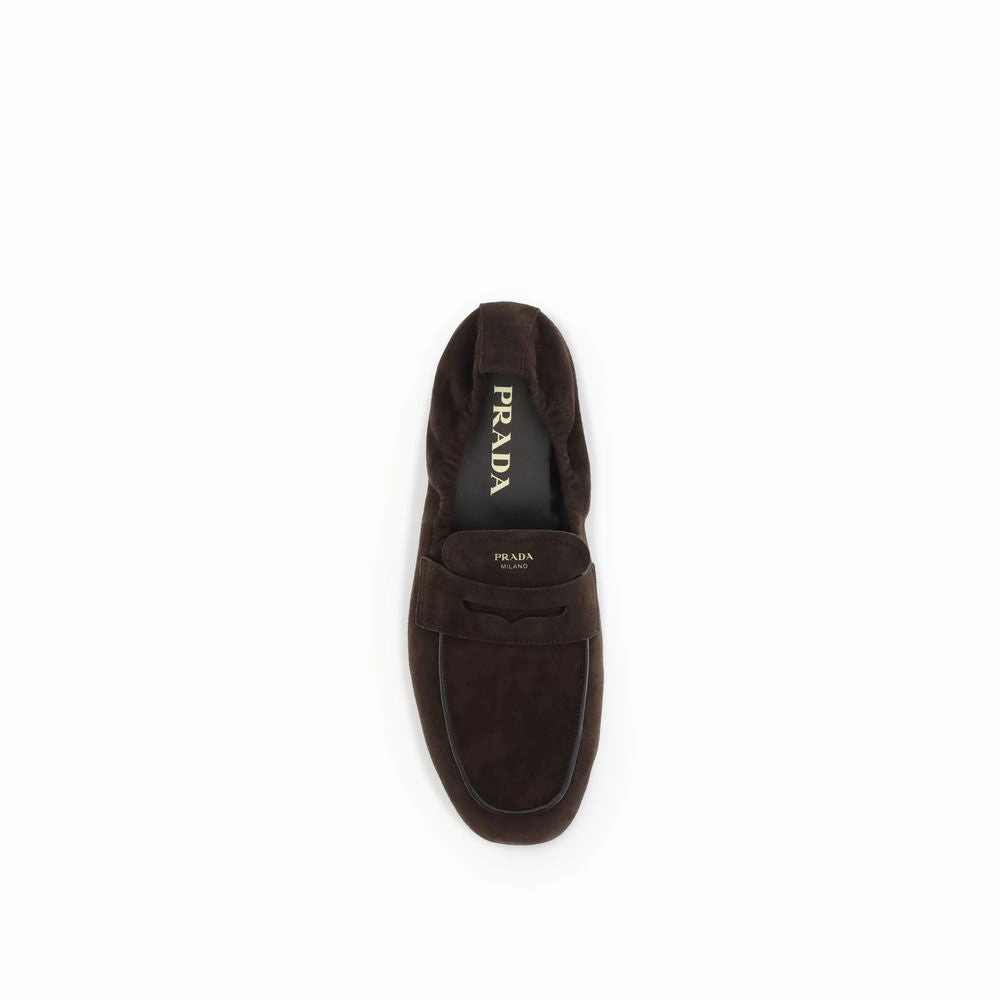 Tennis Shoe Loafers Prada Brown Lamb Ovis Aries Aries Slip-On Loafers