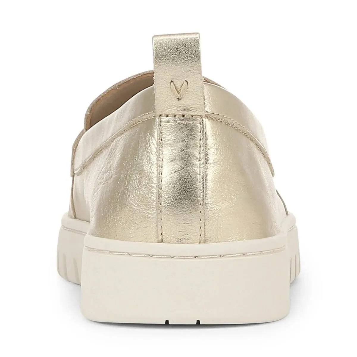 Vionic Women's Uptown Loafer Gold Leather Shoes Pathy Loafers