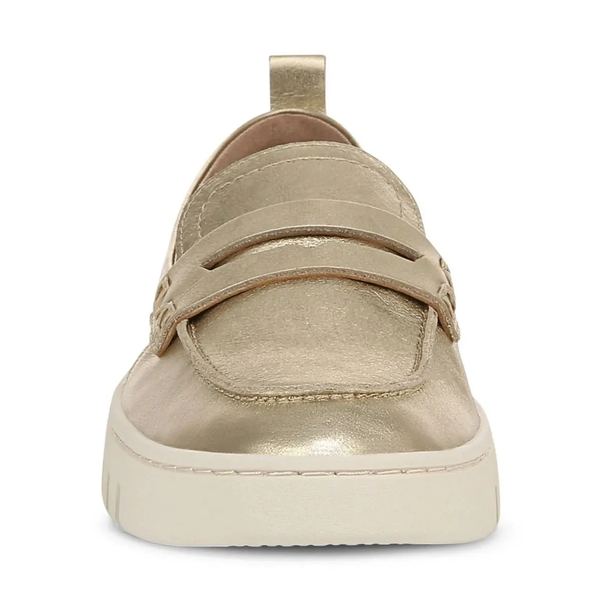 Vionic Women's Uptown Loafer Gold Leather Shoes House Loafers