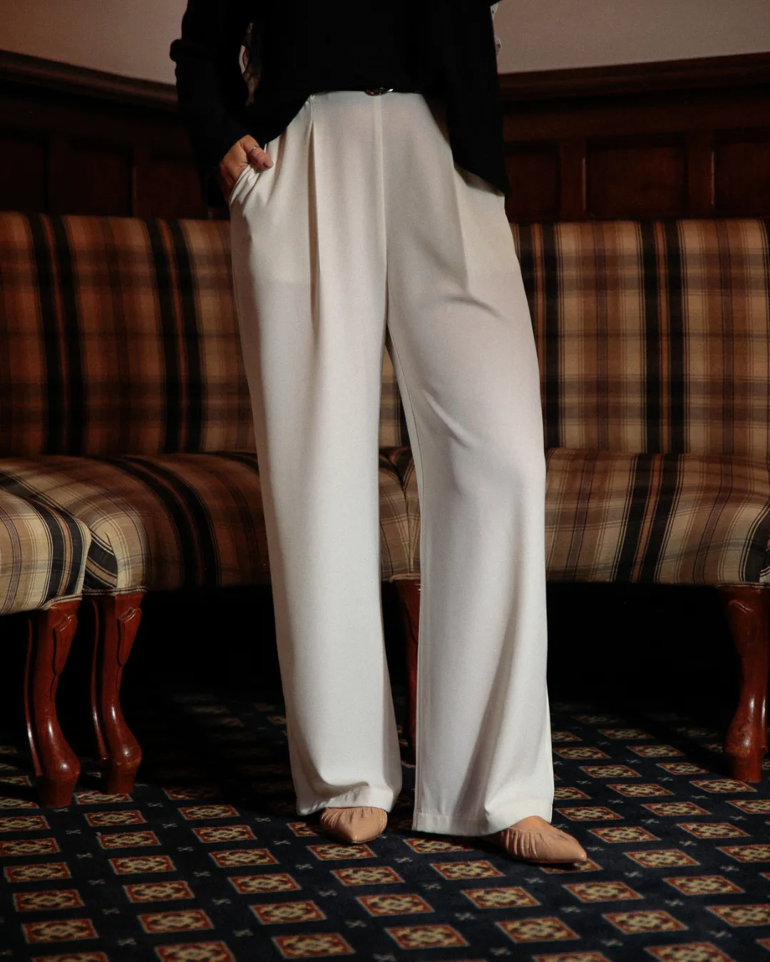 Flat Wide Feet Shoes Fransy Nude Leather