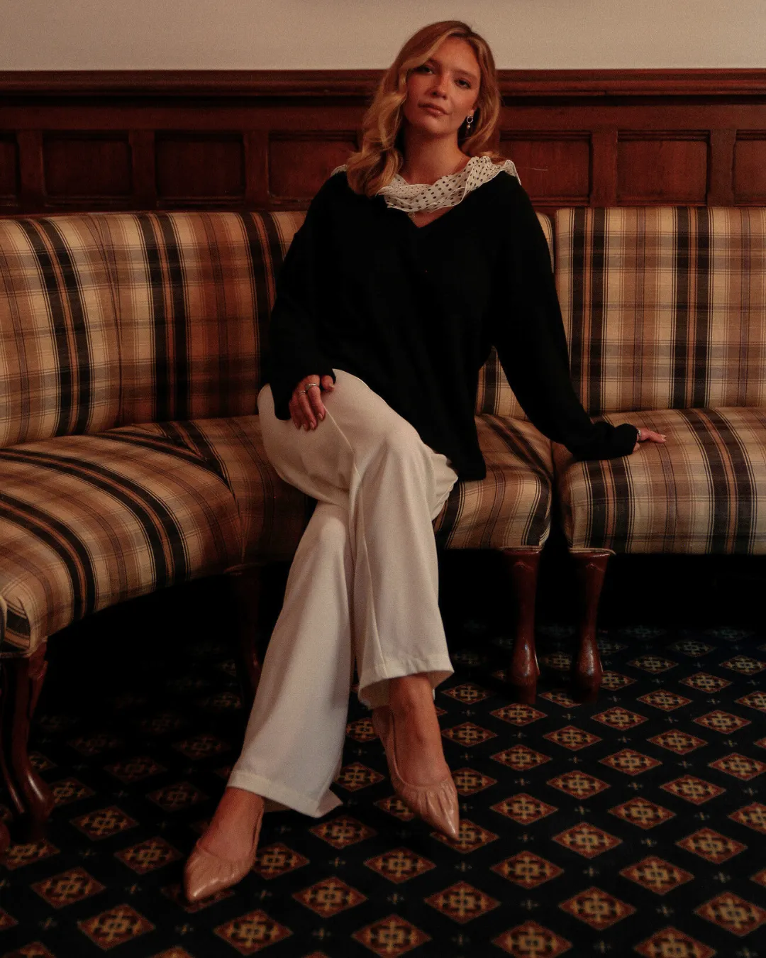 Fransy Nude Leather Shoes For Homecoming Flats