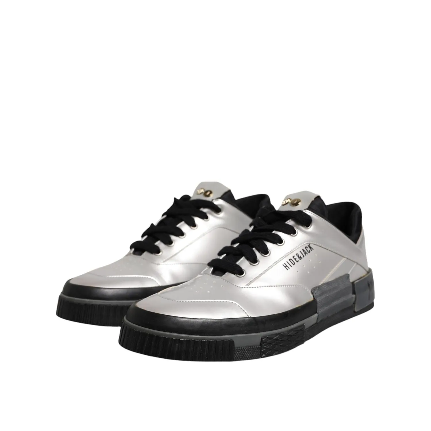 Veja Venturi Sneakers HIDE & JACK Metallic Silver Low Top Lace Up Sneakers Shoes