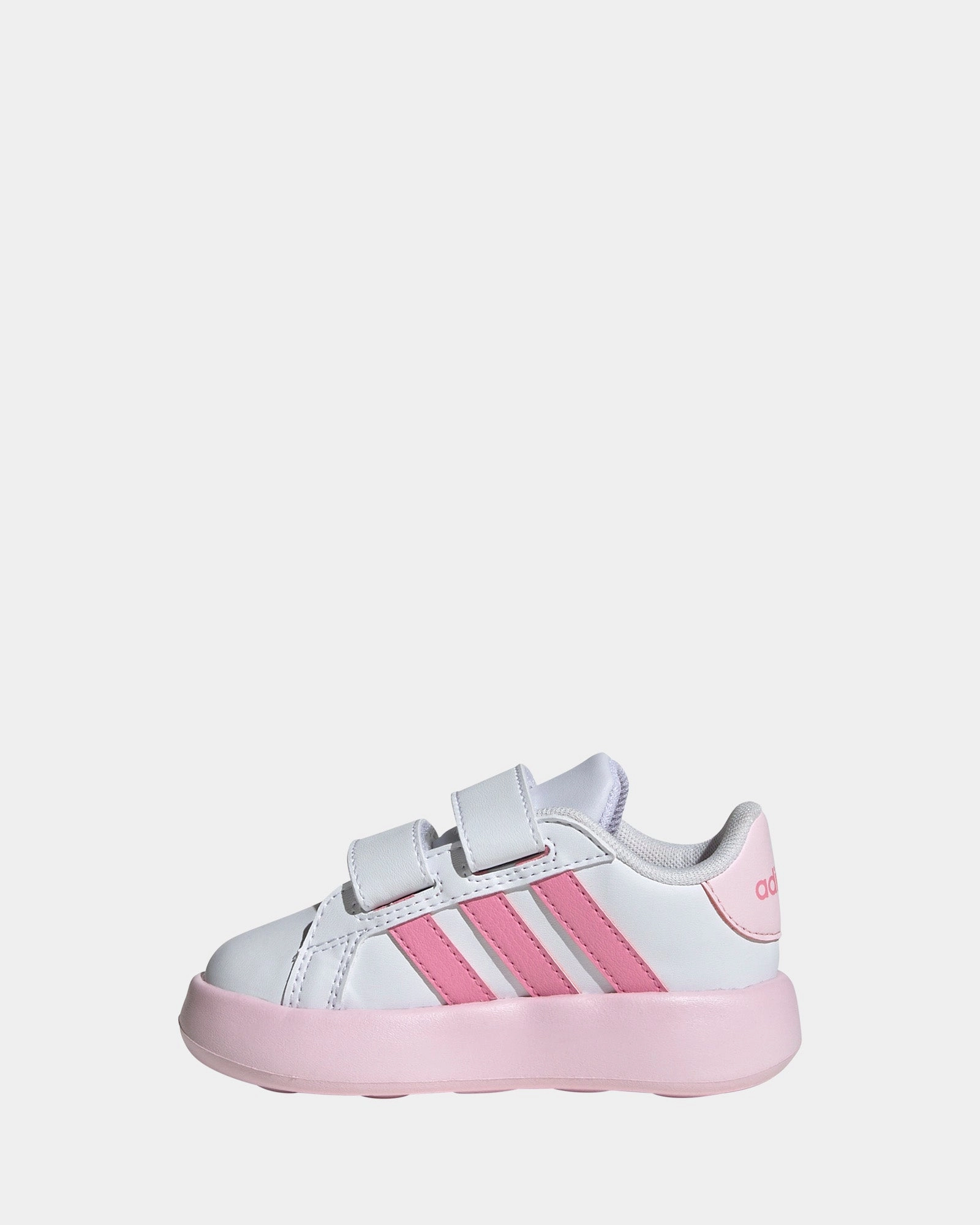 Grand Court 2.0 CF Self-Fastening Infant White/Bliss Pink/Clear Pink Sneakers For Back Pain