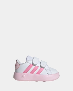 Wide Feet Sneakers Grand Court 2.0 CF Self-Fastening Infant White/Bliss Pink/Clear Pink