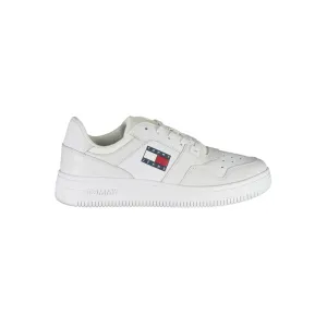 Tommy Hilfiger White Polyester Sneaker High Platform Sneakers
